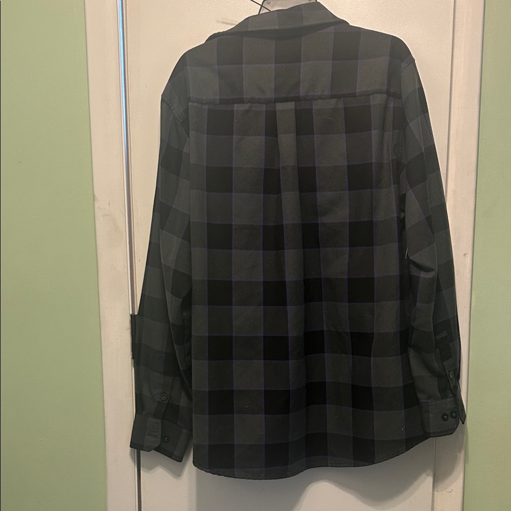 Nixon purple, black and grey Checkered Shirt - Picture 5 of 5